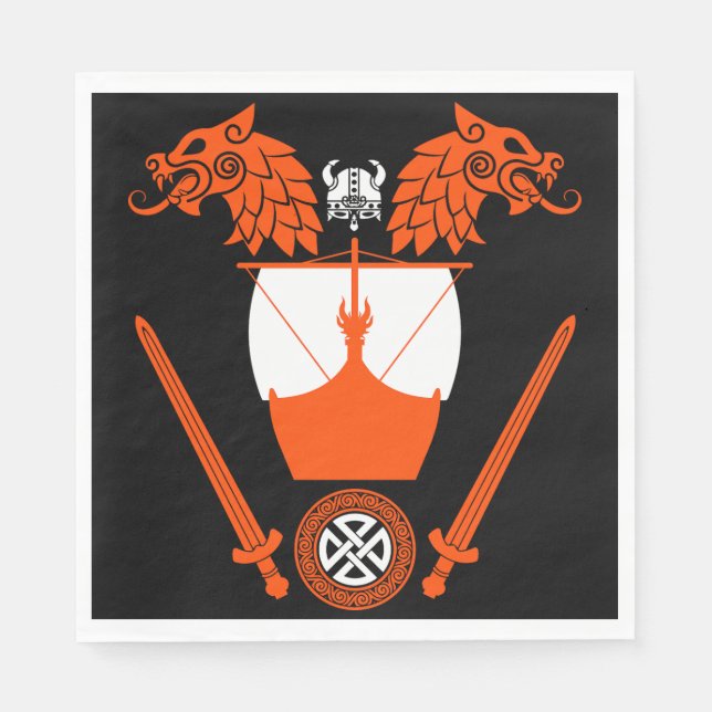 Guardanapo De Papel Viking Norsêmen (Frente)