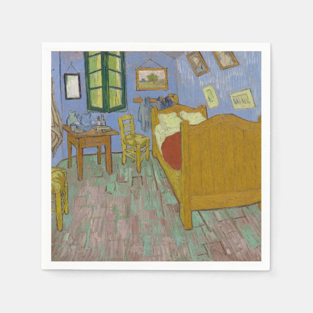 Guardanapo De Papel Vincent Van Gogh Bedroom Painting (Frente)
