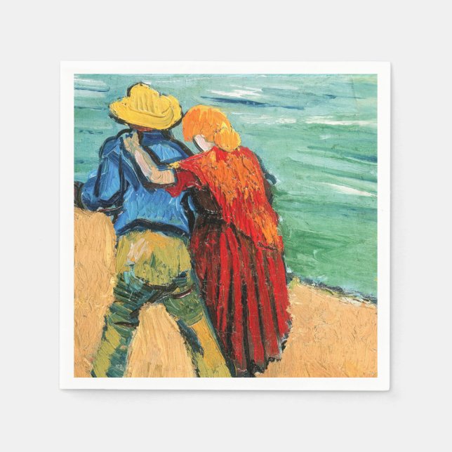 Guardanapo De Papel Vincent van Gogh - Dois Amantes (Frente)
