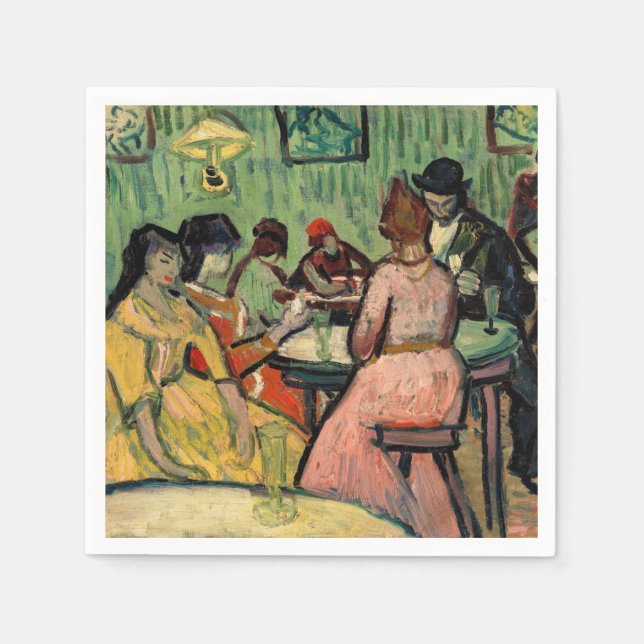 Guardanapo De Papel Vincent van Gogh - O Brothel (Frente)