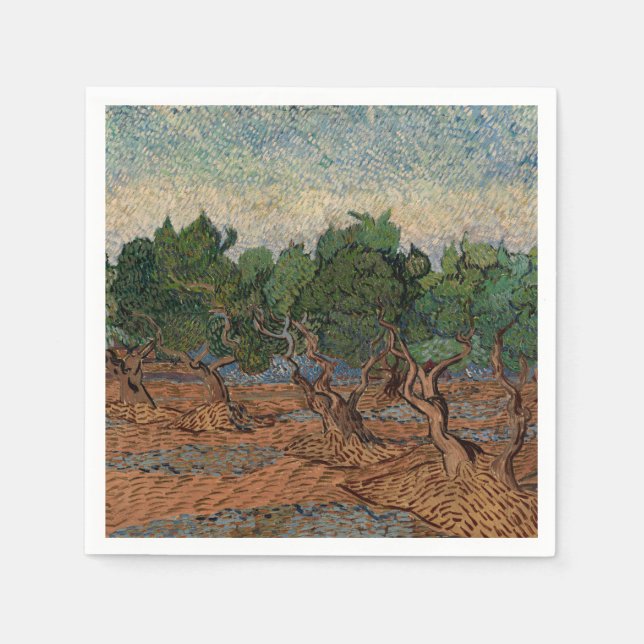 Guardanapo De Papel Vincent van Gogh - Olive Grove (Frente)