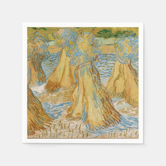 Guardanapo De Papel Vincent van Gogh - Pastas de trigo (Frente)