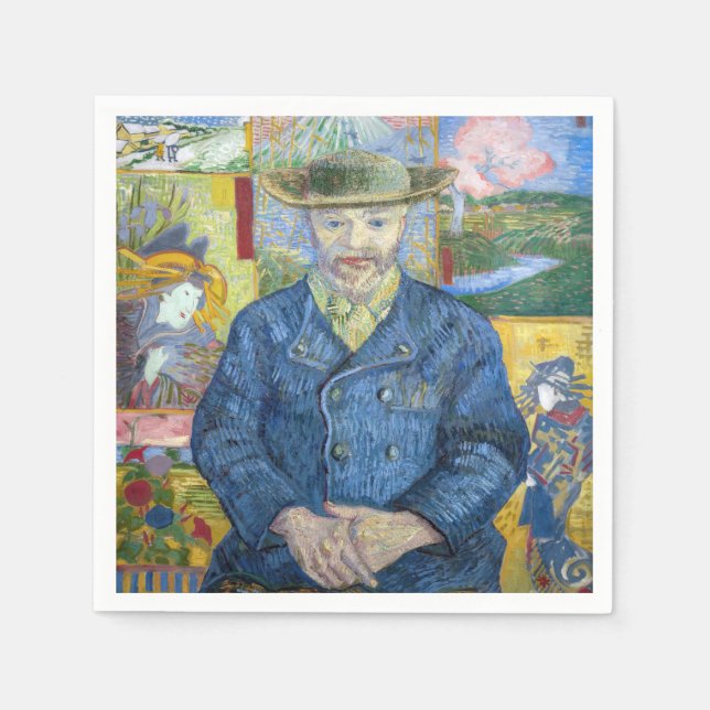 Guardanapo De Papel Vincent van Gogh - Retrato de Pere Tanguy (Frente)