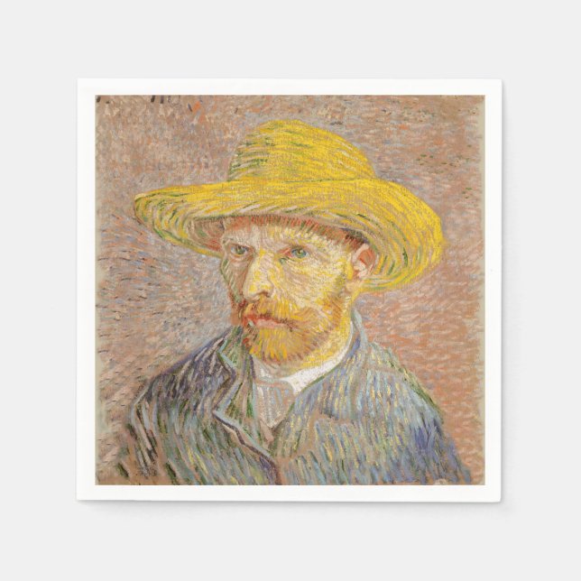 Guardanapo De Papel Vincent Van Gogh - Retrato impressionista (Frente)