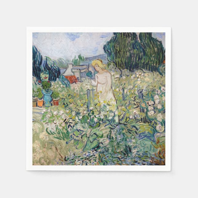 Guardanapo De Papel Vincent van Gogh - Srta. Gachet em seu jardim (Frente)