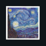 Guardanapo De Papel VINCENT VAN GOGH - Starry night 1889<br><div class="desc">VINCENT VAN GOGH - Starry night 1889 Oil on canvas</div>
