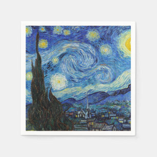 Guardanapo De Papel Vincent Van Gogh Starry Night Vintage