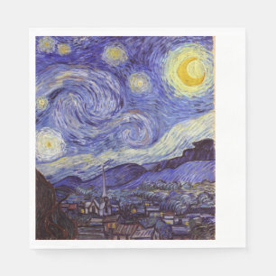 Guardanapo De Papel Vincent Van Gogh Starry Night Vintage Fine Art