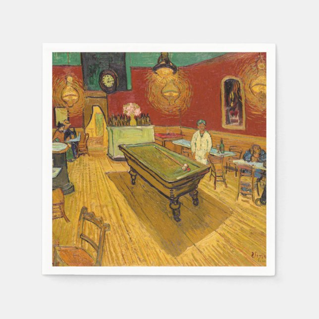 Guardanapo De Papel Vincent van Gogh - The Night Cafe (Frente)