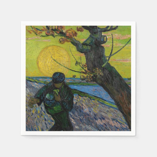 Guardanapo De Papel Vincent van Gogh - The Sower (Frente)