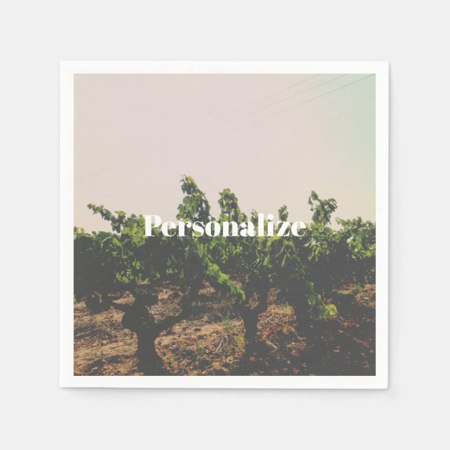 Guardanapo De Papel Vineyard Napkins espanhol (Frente)