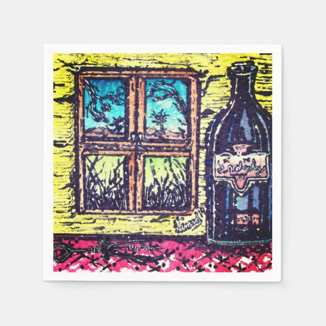 Guardanapo De Papel Vinho com Vista (Frente)