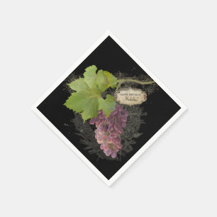 Guardanapo De Papel Vinho Elegante Parecido Festa de aniversário Pers