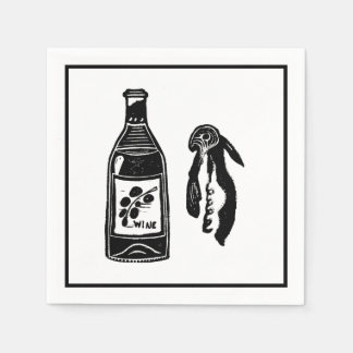 Guardanapo De Papel Vinho Linocus - Partido dos Cocktail Napkins