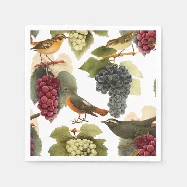 Guardanapo De Papel Vinho Na Vinha (Frente)