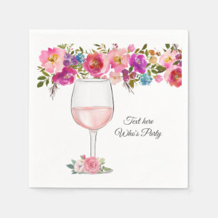 Guardanapo De Papel vinho tinto, aniversário de adulto, casamento, flo