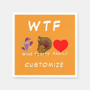 Guardanapo De Papel Vinho Turco Família Louca_Cove