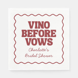 Guardanapo De Papel Vino Caprichoso Antes dos Votos Burgundy Chá de No