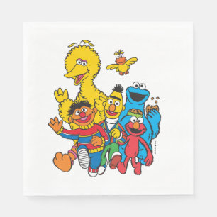 Guardanapo De Papel Vintage 123 Sesame Street
