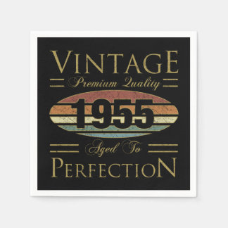Guardanapo De Papel Vintage 1955 - Aniversário do 70