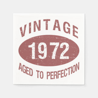 Guardanapo De Papel Vintage 1972 50th Birthday