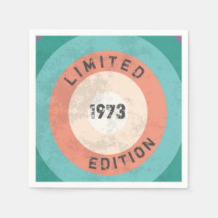 Guardanapo De Papel Vintage 1973, edição limitada, 50.o aniversário