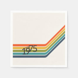 Guardanapo De Papel Vintage 1975 Design paper napkin.