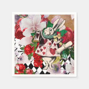 Guardanapo De Papel Vintage Alice no País das Maravilhas