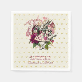 Guardanapo De Papel Vintage Alice no Partido do Tea em Wonderland