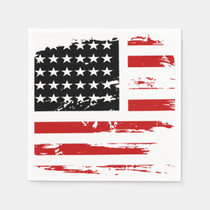 Guardanapo De Papel Vintage American Flag