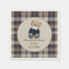 Guardanapo De Papel Vintage Bear Baby Shower 