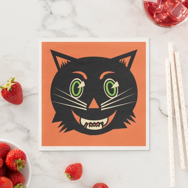 Guardanapo De Papel Vintage Black Cat (Insitu)