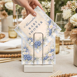 Guardanapo De Papel Vintage Blueberry Floral Baby Shower