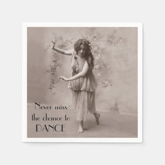 Guardanapo De Papel Vintage Bohemian Woman (Frente)