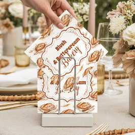 Guardanapo De Papel Vintage Buttercream Bakery Business