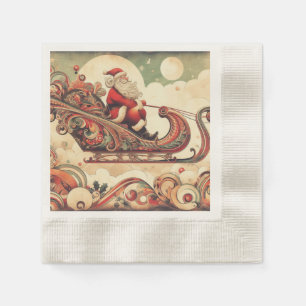 Guardanapo De Papel vintage/caprichoso/papai noel/Natal