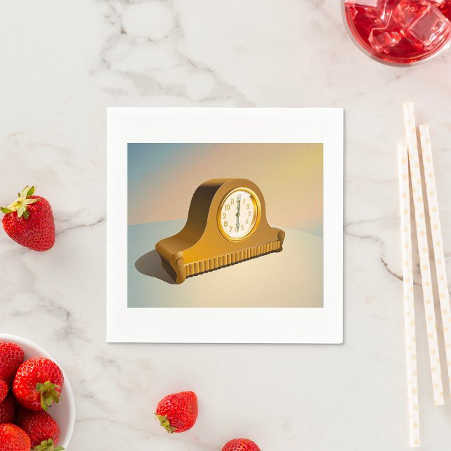 Guardanapo De Papel Vintage Clock Paper Napkins (Criador carregado)