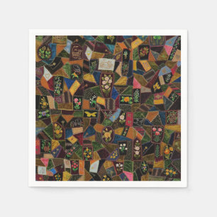 Guardanapo De Papel Vintage Crazy Quilt