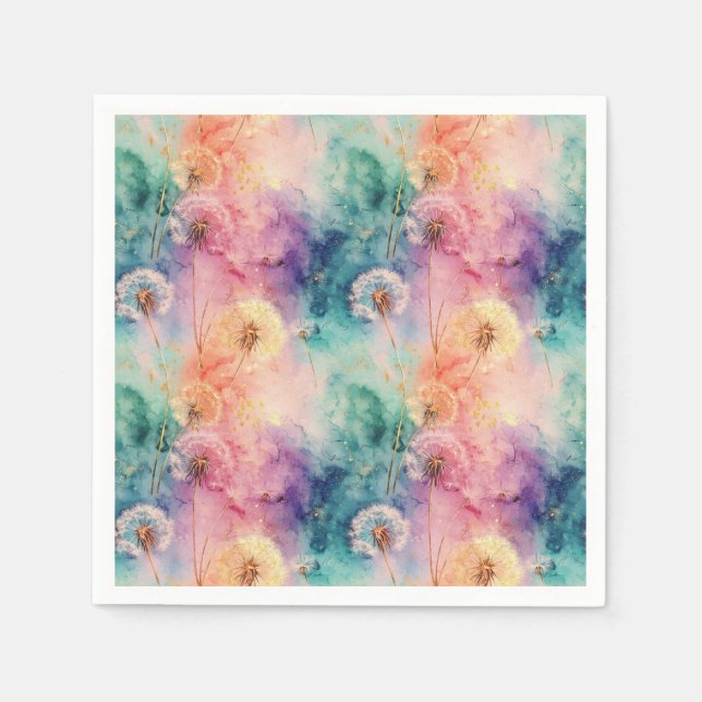 Guardanapo De Papel Vintage Dandelion Abstract Pattern (5) (Frente)