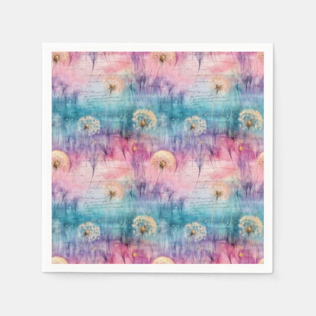 Guardanapo De Papel Vintage Dandelion Abstract Pattern (6) (Frente)
