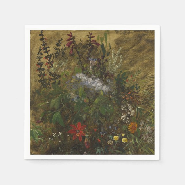 Guardanapo De Papel Vintage Dark Floral (Frente)