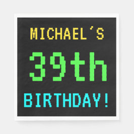 Guardanapo De Papel Vintage divertido/Retro Video Game 39º aniversário