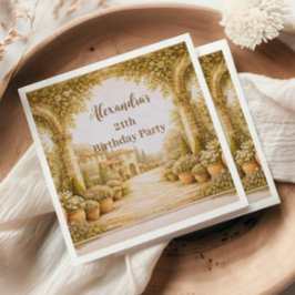 Guardanapo De Papel Vintage Estate Garden Birthday