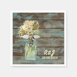 Guardanapo De Papel vintage, farinhas ocidentais, casamentos de celeir