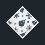 Guardanapo De Papel Vintage Felry Christmas<br><div class="desc">Feliz guardanapo de Natal para a sua família.</div>