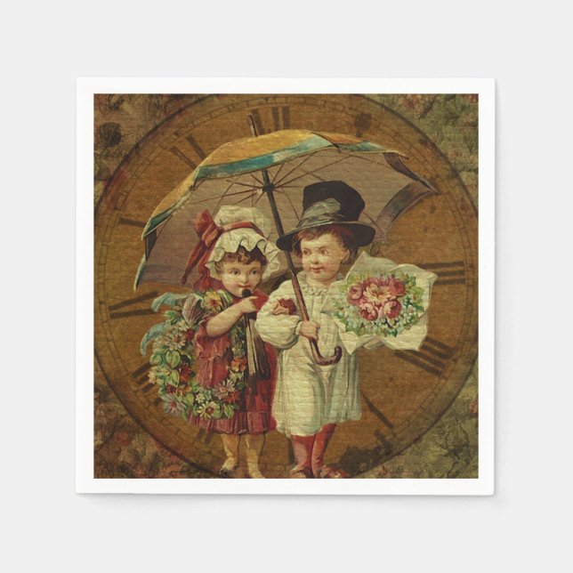 Guardanapo De Papel Vintage Fine Art (Frente)