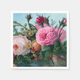 Guardanapo De Papel Vintage Floral Napkin