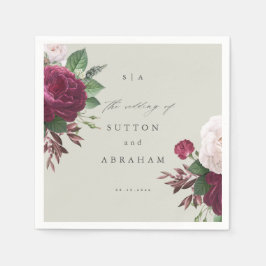 Guardanapo De Papel Vintage Floral Wedding
