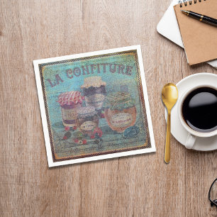 Guardanapo De Papel Vintage French Country Preserva Jams artesanato