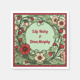 Guardanapo De Papel Vintage Garden Art Nouveau Wedding